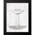thumbnail image 2 of Villa, Mlli 12x14 Black Modern Framed Museum Art Print Titled - Simple Sink, 2 of 5