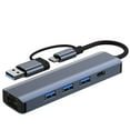 thumbnail image 3 of Adaptador USB C Hub USB Transferencia de datos de 5 Gbps Adaptador de red LAN Gigabit Ethernet profesional compacto para PC CUTICAT  Adaptador de Ethernet, 3 of 8