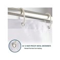 thumbnail image 4 of Ombre Shower Curtain Gradual Color Design Fabric with 12 Hooks Ombre Shower Curtain Aqua Stripe for Bathroom Waterproof, Standard 72X72inch-Aqua, 4 of 4