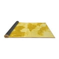 thumbnail image 2 of Ahgly Company Indoor Round Abstract Yellow Modern Area Rugs, 6' Round, 2 of 4