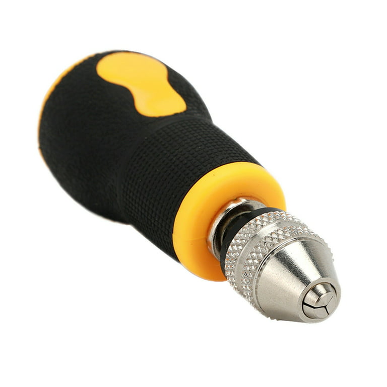 NIILEEL Micro Mini Portable Small Hand Drill + 10pcs Drill Bits Set Tool  0.8-3.0mm 
