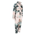 thumbnail image 2 of Conjunto de pijama de dos piezas Nikou para mujer manga larga bolsillo en el pecho cuello vuelto pantalones largos Estampado floral L, 2 of 15