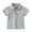 Grey, variant on Coerni Toddler Baby Boys Polo Shirts Classic Short Sleeve Button Up Collared Dress Shirt with One Pocket Casual Tee Tops