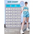 thumbnail image 6 of Essenclo Girls Gymnastics Leotard with Shorts Set, 4 Piece Biketard Outfit with Crop Top and Hair Tie for Dance, Tumbling & Activewear, 6 of 7