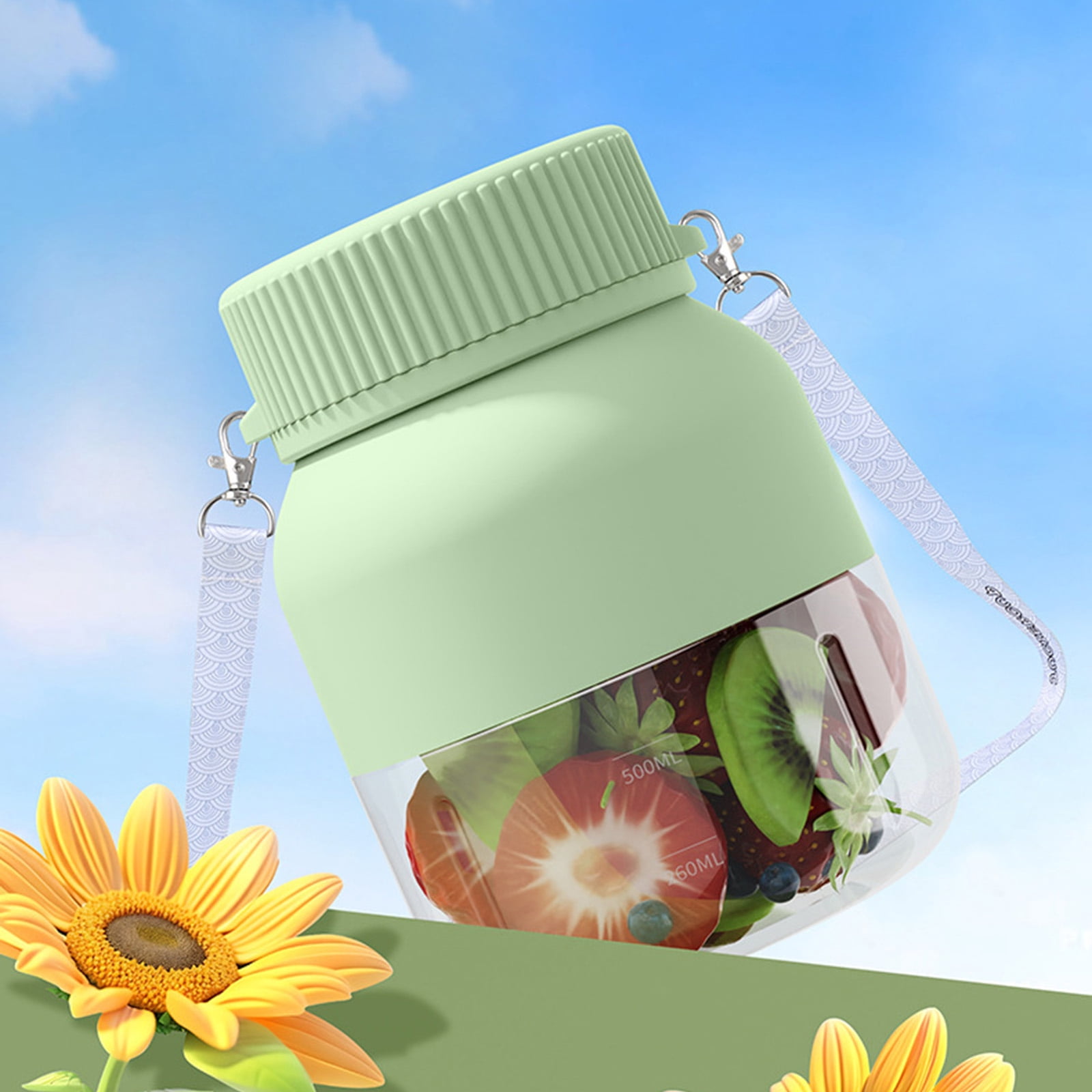800ml Large Capacity Countertop Juicer for Shakes Home Portable Electric Juicer Mixing Machine