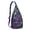 Purple-15, variant on Mod Retro Crossbody - 60s-Inspired Op Art Pattern (Optical Illusion Design)