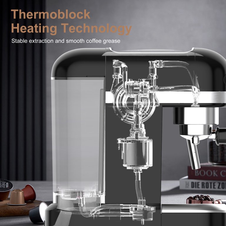 20 Bar Espresso Machine, 1350W Compact Espresso Cofee Machine for Home —  Farmhouse Kitchen and Bath