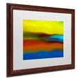 thumbnail image 3 of Trademark Fine Art "River Runs Through 1" Canvas Art by Amy Vangsgard White Matte, Wood Frame, 3 of 4