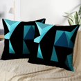 thumbnail image 3 of LALILO Throw Pillow Covers Light Blue Modern Geometrical With Cushion Cover 18" x 18", 2 Pack, 3 of 6