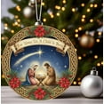 thumbnail image 3 of PEIBang Christmas Nativity Scene Ornaments,Christmas Tree Ornament Acrylic The Birth of Jesus Decor Christian Religious Gifts for Christian Family, 3 of 5