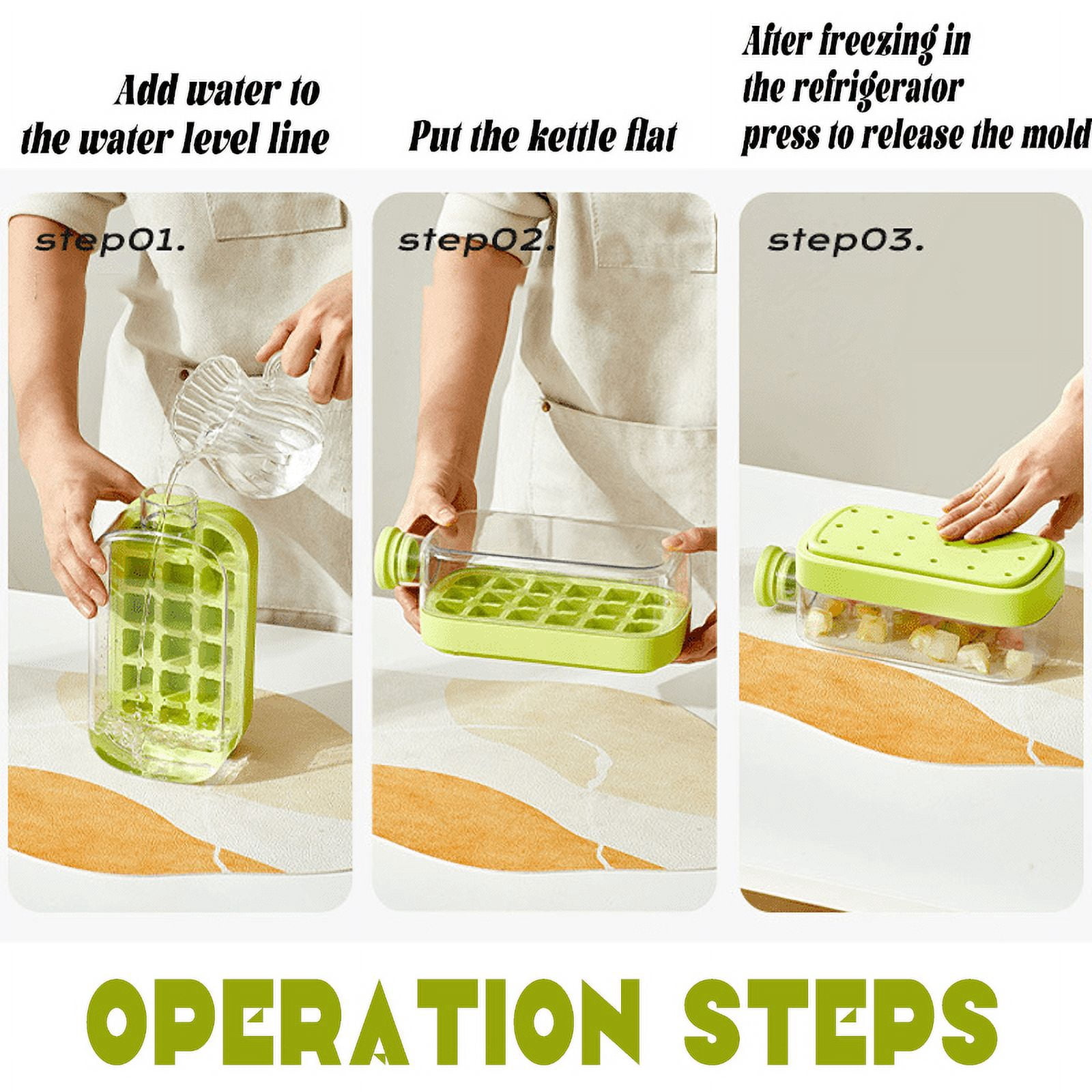Press Release Ice Cube Molds 500/800ML Ice Cube Maker Kettle Integrated Easy Summer Kitchen Bar DIY Iced Cocktail Freeze Tool