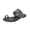 Black, variant on Women's PU Rhinestone Toe Ring Flat Sandals Rhinestone Jeweled Sandals