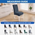 thumbnail image 4 of JIATER Dining Chair Covers Stretch Washable Chair Slipcovers Protector Set of 4,Dark Gray, 4 of 7
