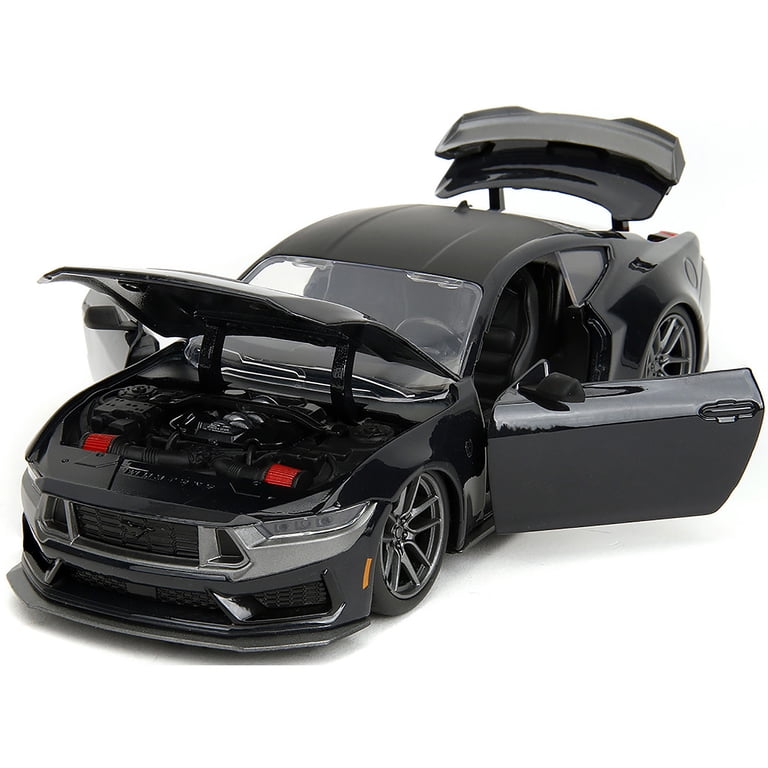 2024 Ford Mustang Dark House Black Metallic with Matt Black Hood