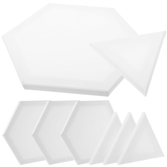 ELAYARD 8Pcs White Beginner Painting Boards Oil Drawing Panels for Professional and Student Use