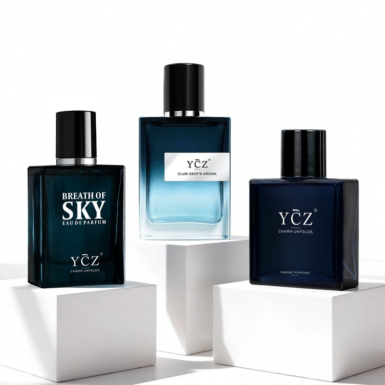 Ycz 3 in 1 Men's Cologne Gift Set,5.1 oz(3 x 1.7 oz)Long Lasting
