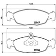 thumbnail image 2 of BALATAS BAJOS METALES CHEVY 1994 al 2002 CHEVROLET 1.4L L4 Delanteras BREMBO ., 2 of 5