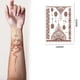 thumbnail image 3 of Etiqueta engomada del tatuaje del cordón marrón rojo Etiqueta engomada del tatuaje de la transferencia del agua impermeable, 3 of 8