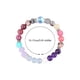 thumbnail image 4 of Pulsera de piedra natural de cristal de color Unisex pulsera de cuentas, 4 of 7