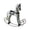 🍒 Gray_Base#3950, variant on Nordic Wooden Rocking Horse Table Decor Ornament – Nostalgic Retro Style Pine Horse Craft, White Gray, 9.45 x 9.06 x 1.97 in, Stable Base, Home Decoration