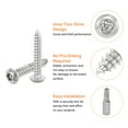 thumbnail image 4 of 50pack M5 x 30mm Button Head Torx Security Sheet Metal Screws with T25 Bit, 4 of 6