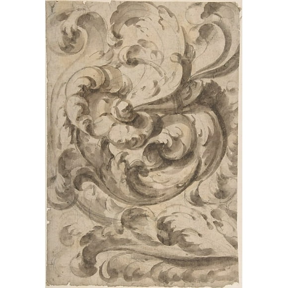 Acanthus Scroll Poster Print by Anonymous, Italian, 17th century (18 x 24)