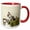 Red/White, variant on 3drose, Little Girl Loving Her Cat During Tea Time., 11oz Mug