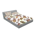 thumbnail image 2 of Ambesonne Paisley Fitted Sheet & Pillow Sham Set, Vintage Hipie Ethnic, Full, Multicolor, 2 of 2