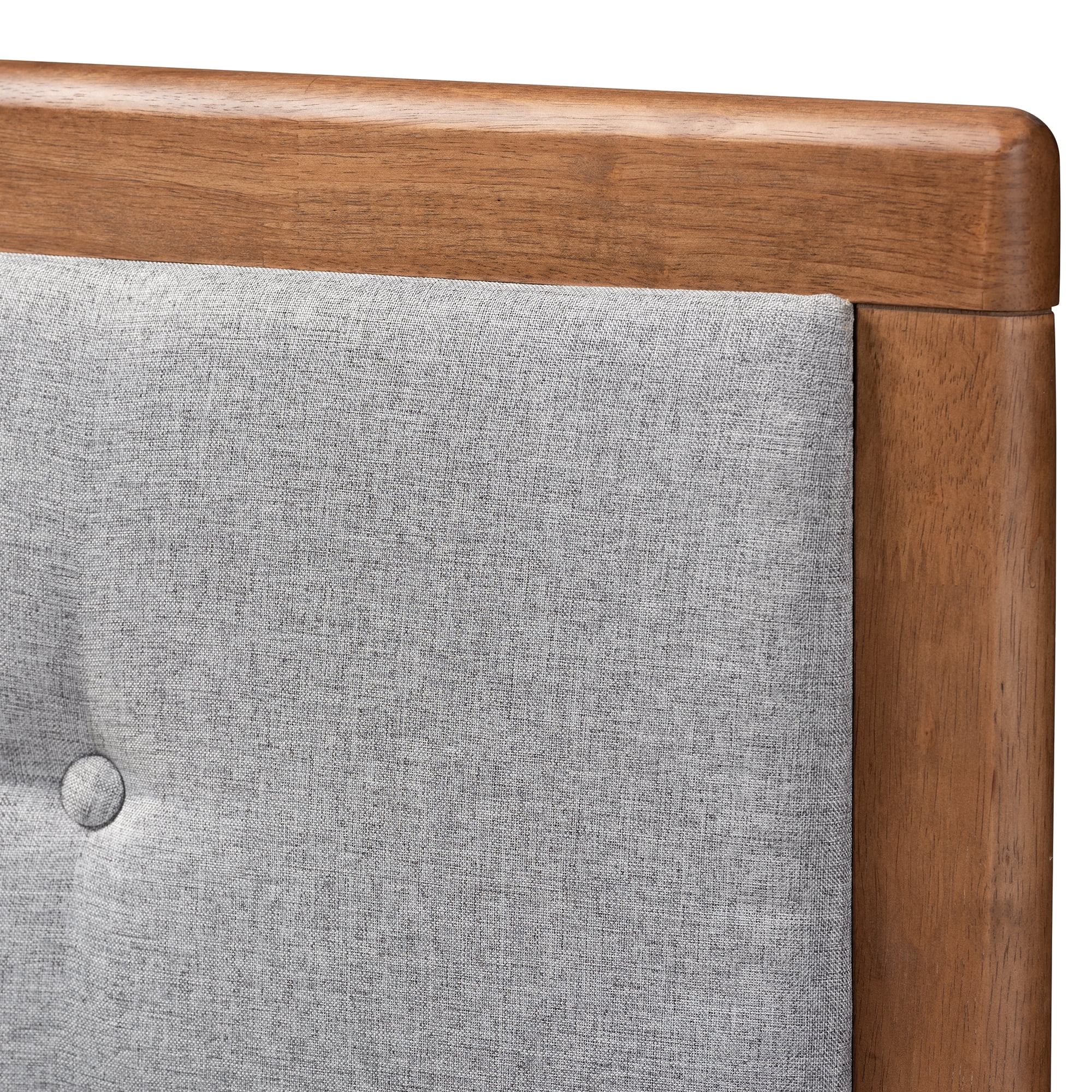 Baxton Studio Cosma Modern Transitional Ash Walnut Brown Finished Wood 4-Drawer Full Size Platform Storage Bed