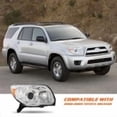 thumbnail image 6 of For 2006-2009 Toyota 4Runner Chrome Headlights Amber Corner Headlamps Right Side, 6 of 6