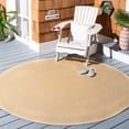 thumbnail image 2 of Safavieh Courtyard Gracelyn Medallion Indoor/Outdoor Area Rug, Beige/Gold, 6'7" x 6'7" Round, 2 of 9