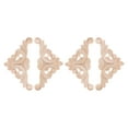thumbnail image 5 of WHAMVOX Beige Wood Furniture Appliques and Onlays Decorative Floral Accents for DIY Home Decor 4pcs, 5 of 8