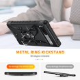thumbnail image 3 of Case for Google Pixel 7 Case Military Grade Drop Case with Kickstand Metel Ring Magnetic Holder Shockproof Protective for Pixel 7 Phone Case (Black), 3 of 17