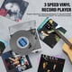 thumbnail image 5 of Tocadiscos de vinilo cotsoco, accionado por correa, 3 velocidades, Bluetooth, blanco, 5 of 7