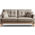 thumbnail image 3 of Light Gray 3-seater Sofa with Dustproof Fabric, USB Port / Stylish and Comfortable Seating, 3 of 4