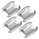 thumbnail image 1 of Plateado Tono Puerta Manija Copa Protector Cubierta Puerta Manija Cuenco Guardia, 1 of 7