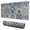 Blue, variant on Long Mouse Pads for Desk,Blue Ethnic Geometric Pattern Desk Mats on Top Of Desks, Desk Mouse Pad Extra Large with 3mm Non-Slip Base and Stitched Edge for Gaming,Office,Work,Home 31.5"x11.8"