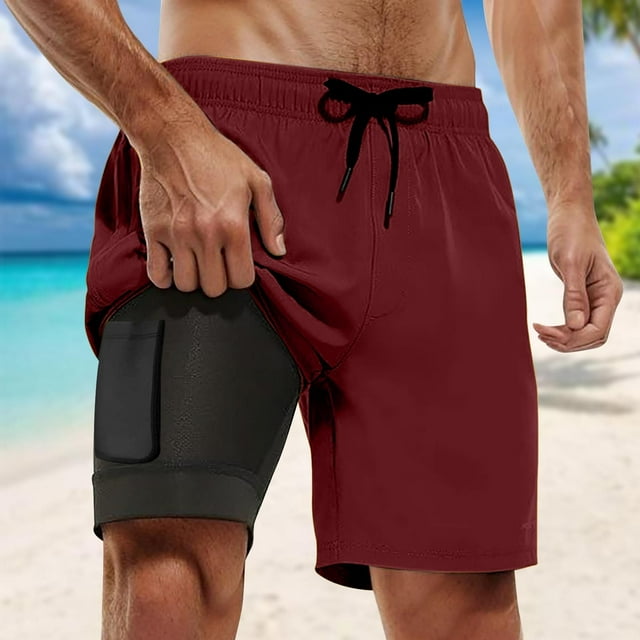 Men Swim Trunks With Compresssion Liner Inseam Board Shorts Bathing Suit With Pockets Jams Board Shorts N Apparel Patriotic Shorts Mens Large Swim Trunks Mens Board Shorts Mens Shorts Wear First And