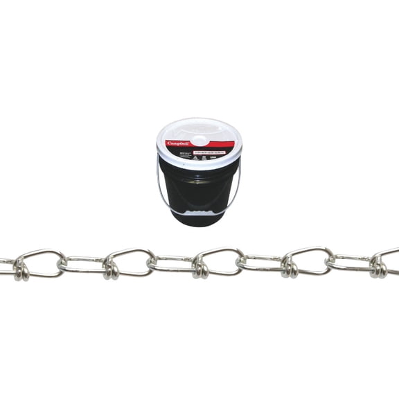 Cooper Hand Tools Double Loop Chain - #2/0 Black Twin Loop - Zinc Coated Finish