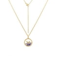 thumbnail image 6 of Believe by Brilliance Crystal and Cubic Zirconia Round Shaker Necklaces in 14KT Gold Flash Plated, 6 of 7