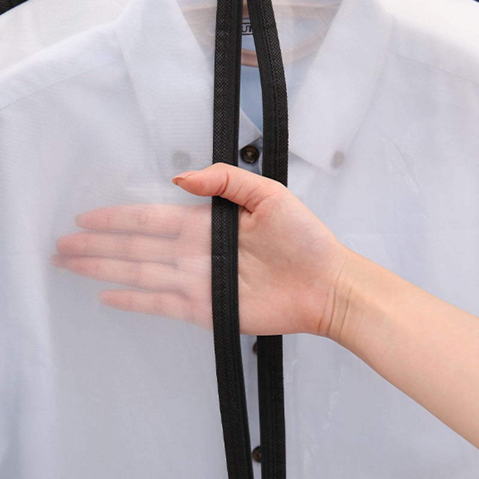 Garment Bags Dress Bag with Zipper for Long Dresses Suit, Coat Closet Clothes Storage,10PCS