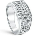 thumbnail image 4 of Pompeii 2Ct Diamond Mens Ring in 10k White or Yellow Gold (H,I1-I2), 4 of 6