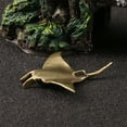 thumbnail image 3 of Brass Animal Statues Fish Figurine Sculptures Ornament for Bookshelf Cabinet Home Decors Tabletop Centerpieces, 3 of 8