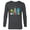 Charcoal Heather, variant on Disney and Pixar’s Monsters, Inc. Christmas Nutcrackers - Long Sleeve T-Shirt for Men - Customized-White