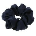 thumbnail image 4 of Cinta Elástica Zulema Scrunchies Floral Azul Seda para Cabello, 4 of 6
