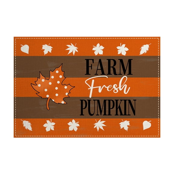 DAILIHIVE Fall Themed Placemats with Insulation Layer, Multicolor Printed Table Mat for Kitchen and Dining, Seasonal Home Decor, Thoughtful Thanksgiving Gift Idea