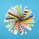 thumbnail image 2 of 100 pajitas desechables de papel de colores variados, 2 of 6