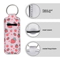 thumbnail image 6 of Yuyamidu Strawberry Chapstick Holder Keychain Lightweight Lip Gloss Holder Keychain for Women Purse Backpack Elastic Lipstick Key Chain Holders, Pink, 6 of 6