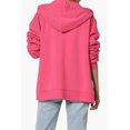 thumbnail image 2 of TheMoogan Women's Essential Full Zip Cotton Fleece Hoodie Sweatshirt Relaxed Track Jacket, 2 of 7