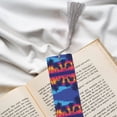 thumbnail image 6 of Kdxio Beach with Palm Trees Print Metal Tassel Bookmarks,Perfect Gift for Art Lovers and Bookworms Metal Bookmarks for Women, 6 of 8